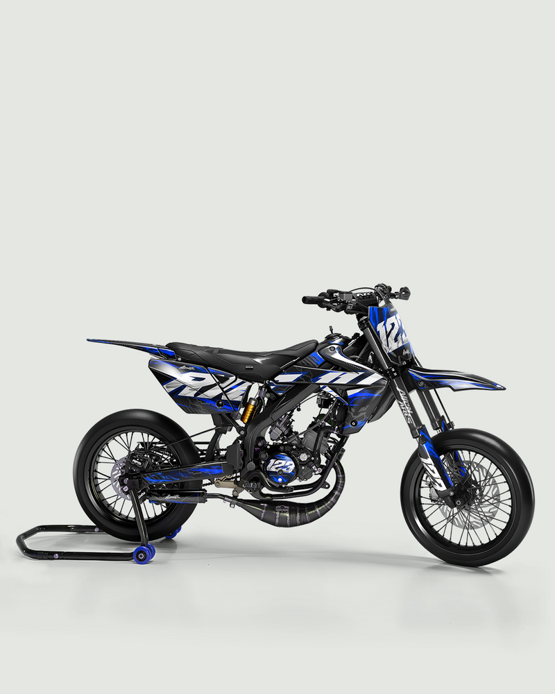 STORMX - Kit deco RIEJU 50cc - Bleu — vue de côté