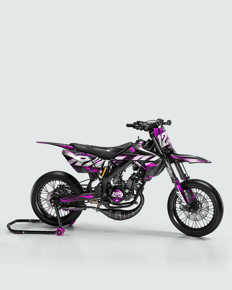 STORMX - Kit deco RIEJU 50cc - Rose — vue de côté