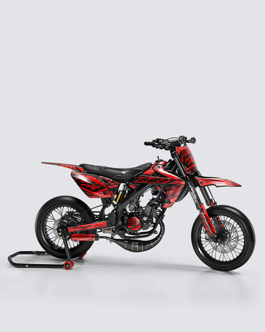 VORTEX - Kit deco RIEJU 50cc - Rouge — vue de côté