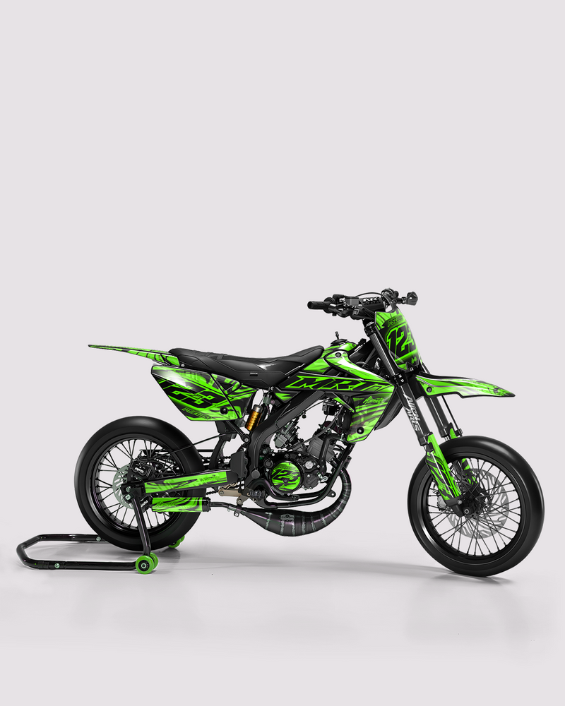 VORTEX - Kit deco RIEJU 50cc - Vert — vue de côté