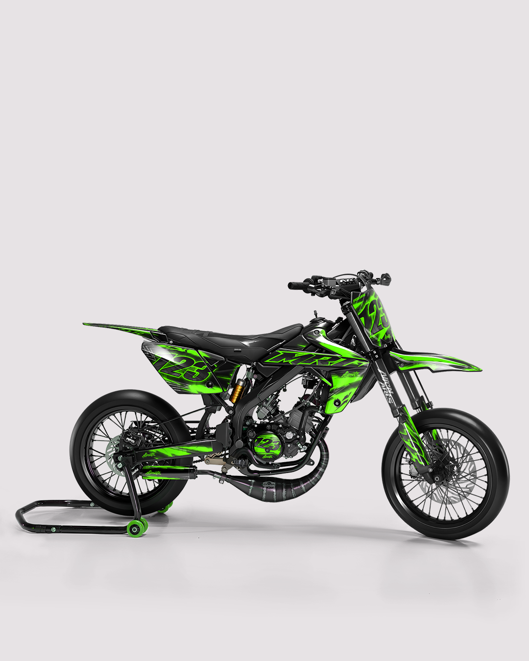 RAZOR - Kit deco RIEJU 50cc - Vert — vue de côté
