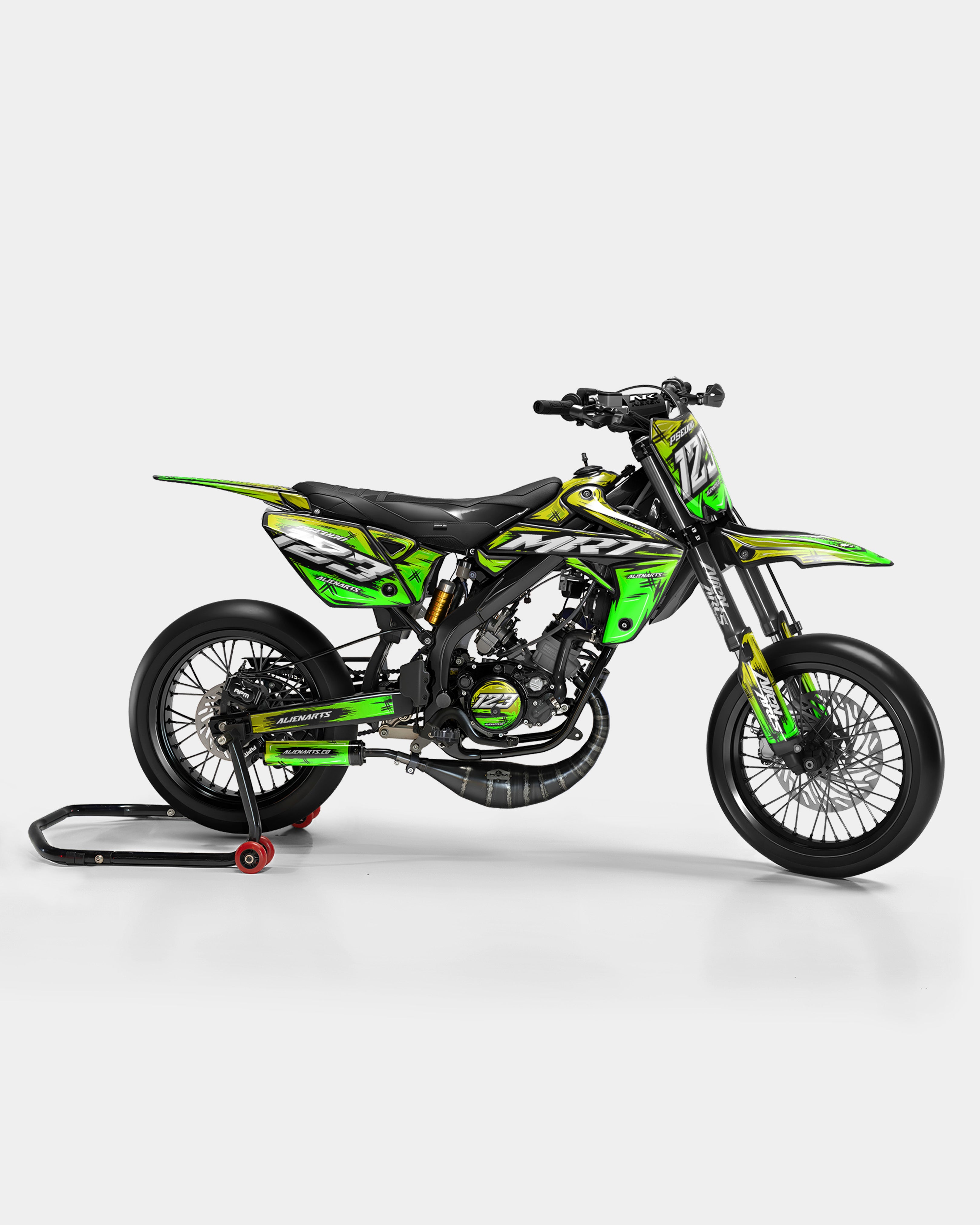 PAVO - RIEJU 50cc Decal Kit - Yellow Green