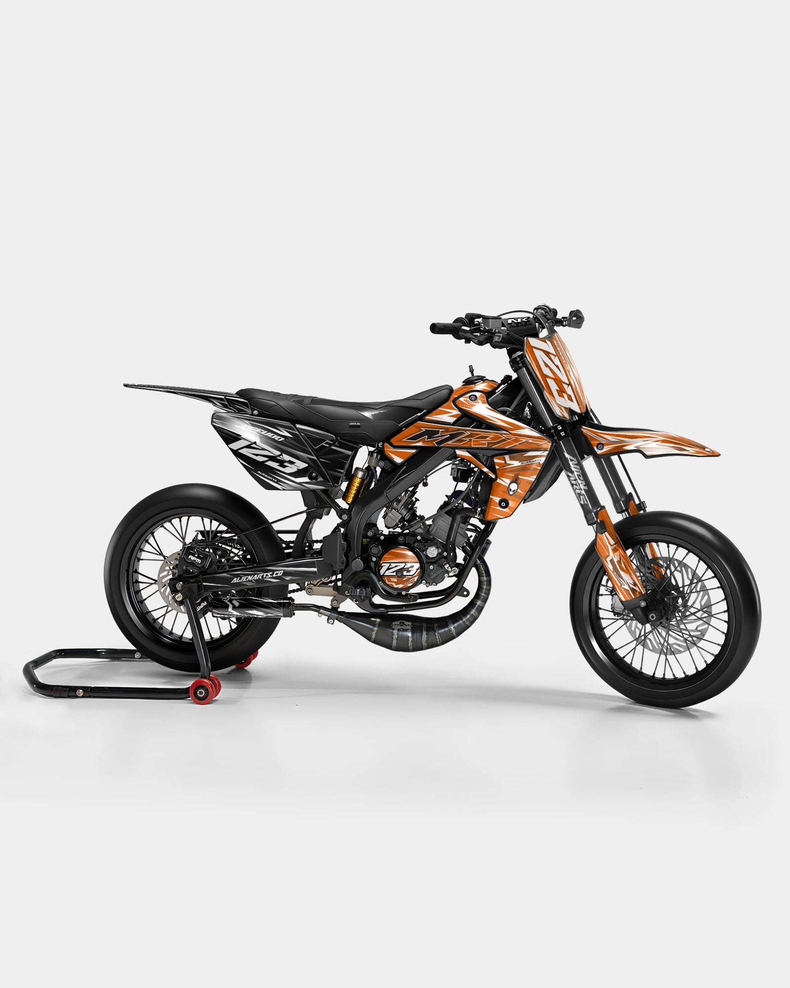 PLUME - Dekorationsset RIEJU 50cc - Orange