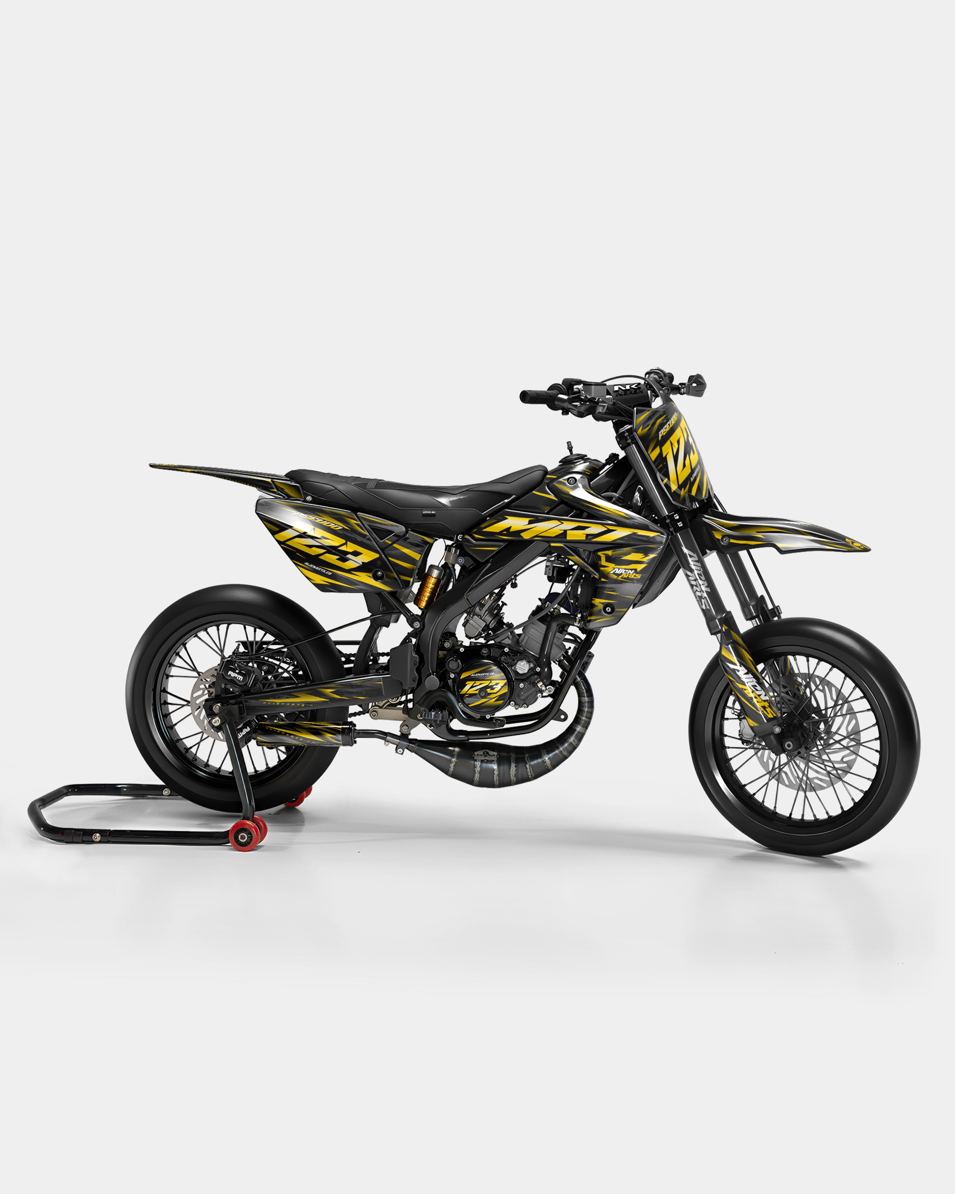 VAGUE - Kit deco RIEJU 50cc - Jaune Foncé