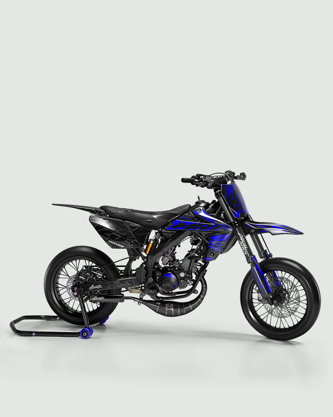 NEMESIS - Kit deco RIEJU 50cc - Bleu — vue de côté
