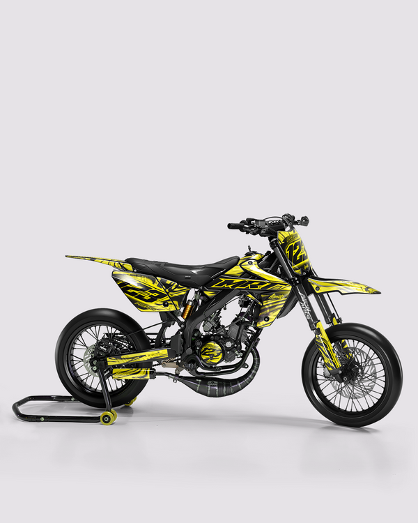 VORTEX - Kit deco RIEJU 50cc - Jaune — vue de côté