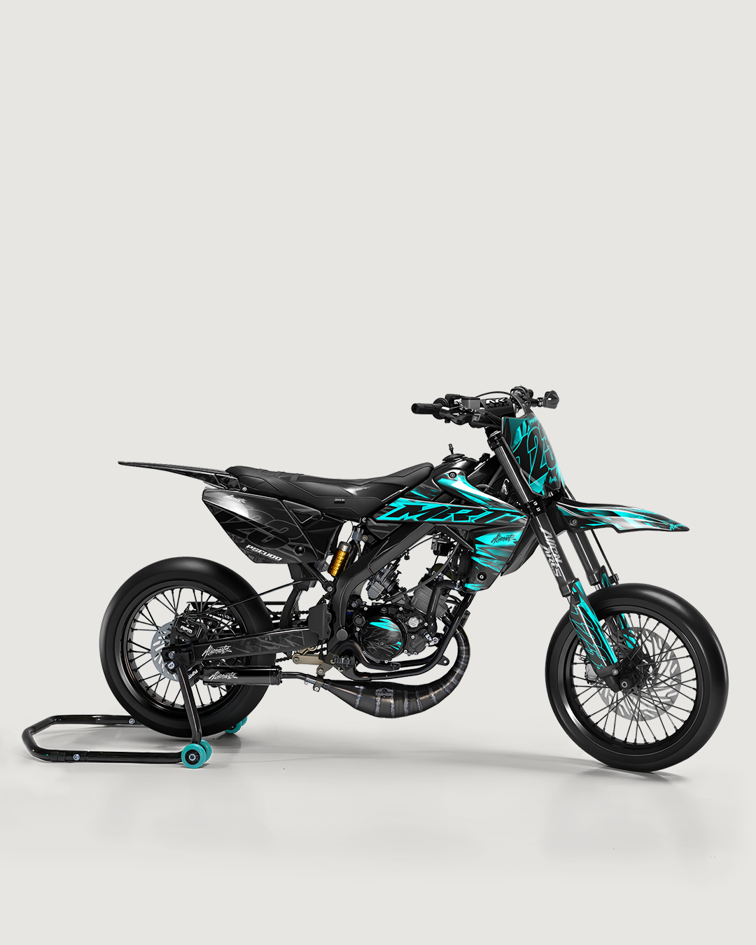 NEMESIS - Kit deco RIEJU 50cc - Turquoise — vue de côté