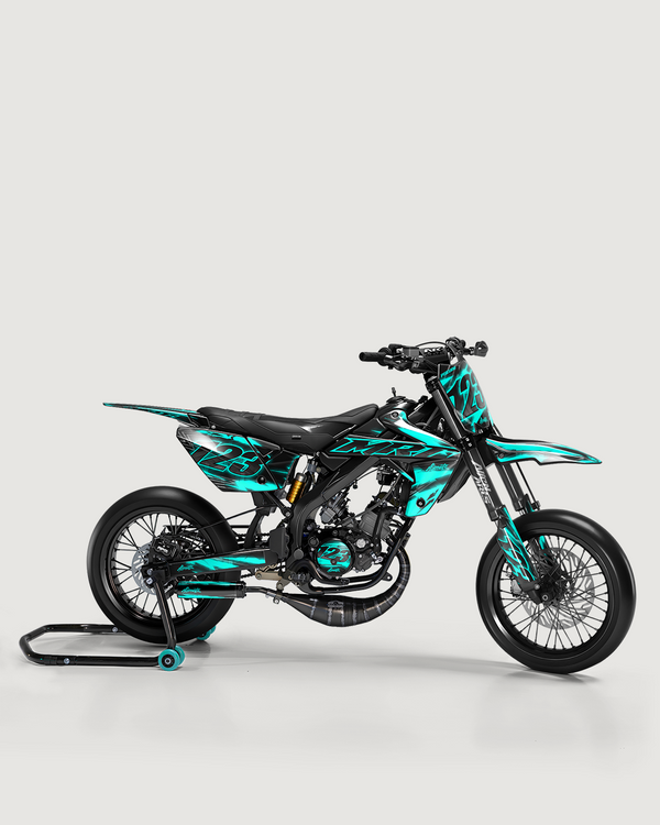 RAZOR - Kit deco RIEJU 50cc - Turquoise — vue de côté