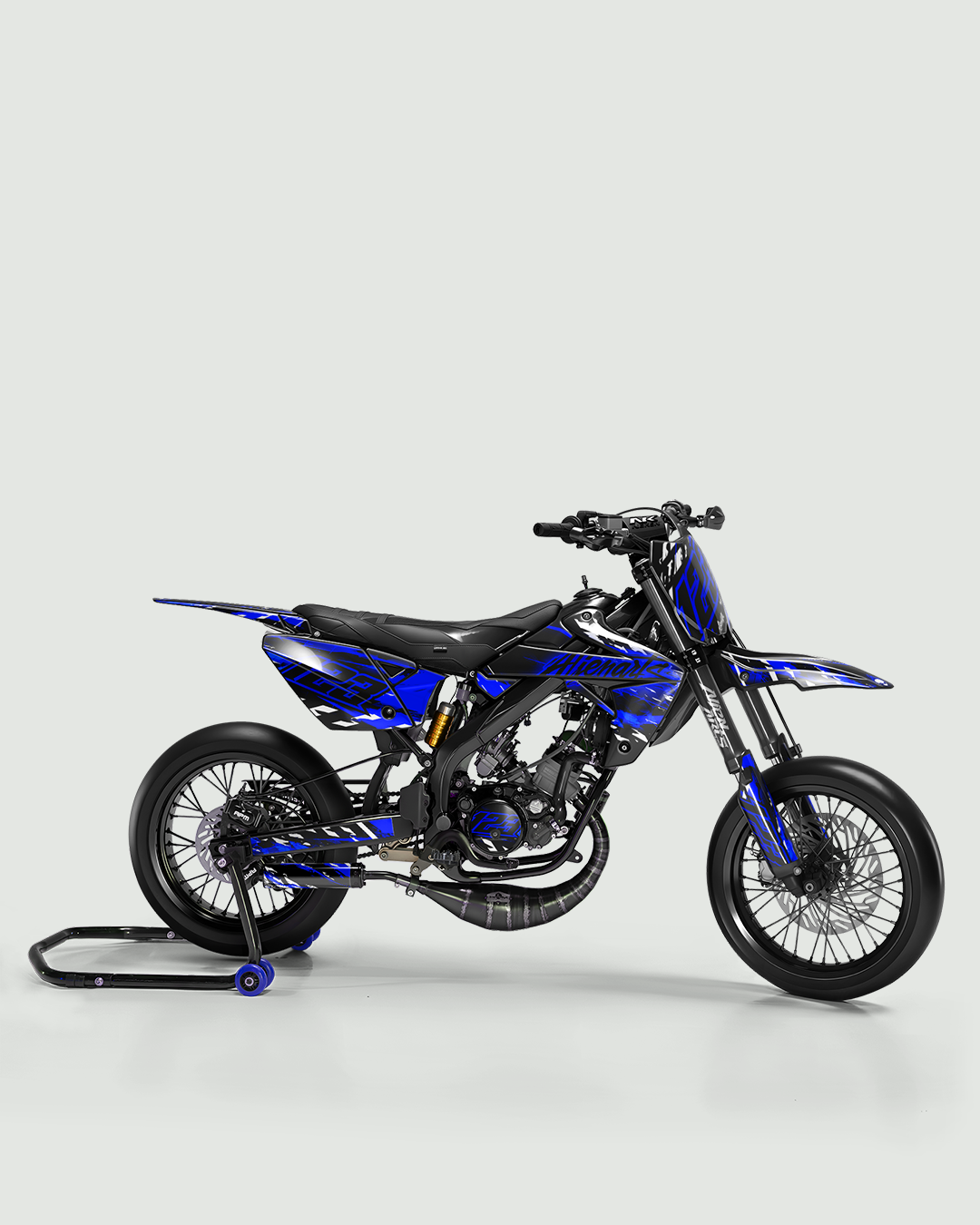 ROGUE - Kit deco RIEJU 50cc - Bleu — vue de côté