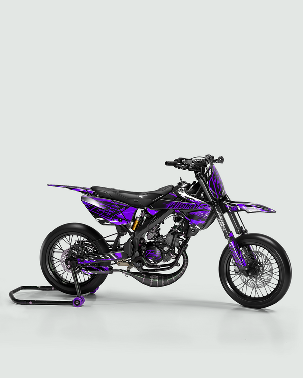 ROGUE - Kit deco RIEJU 50cc - Violet — vue de côté