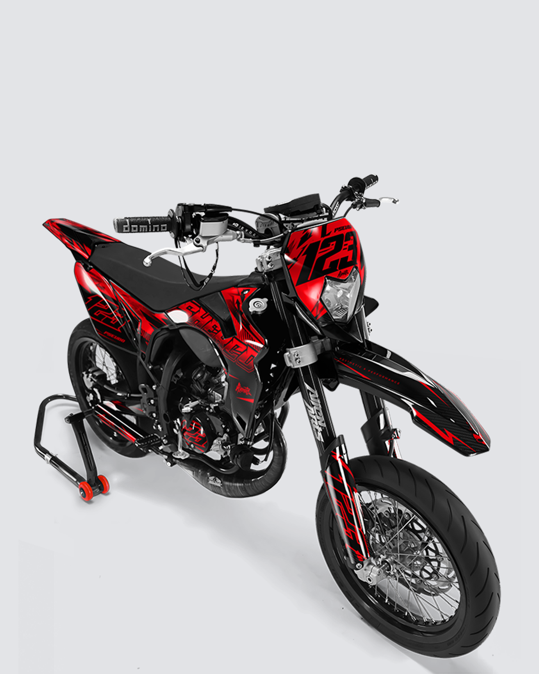 REAPER - Kit deco SHERCO 50cc - Rouge — vue de face