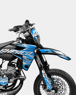 AUROPE - Kit deco SHERCO 50cc - Bleu — vue 3