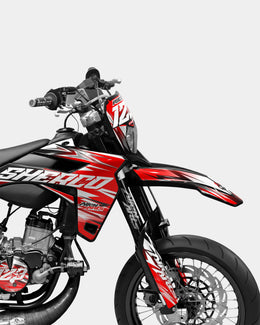 AUROPE - Kit deco SHERCO 50cc - Rouge — vue 3