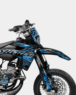 BRUME - Kit deco SHERCO 50cc - Bleu — vue 3