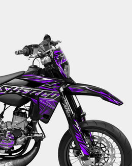 BRUME - Kit deco SHERCO 50cc - Violet — vue 3