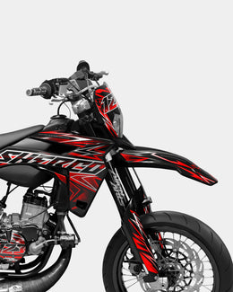 BRUME - Kit deco SHERCO 50cc - Rouge — vue 3