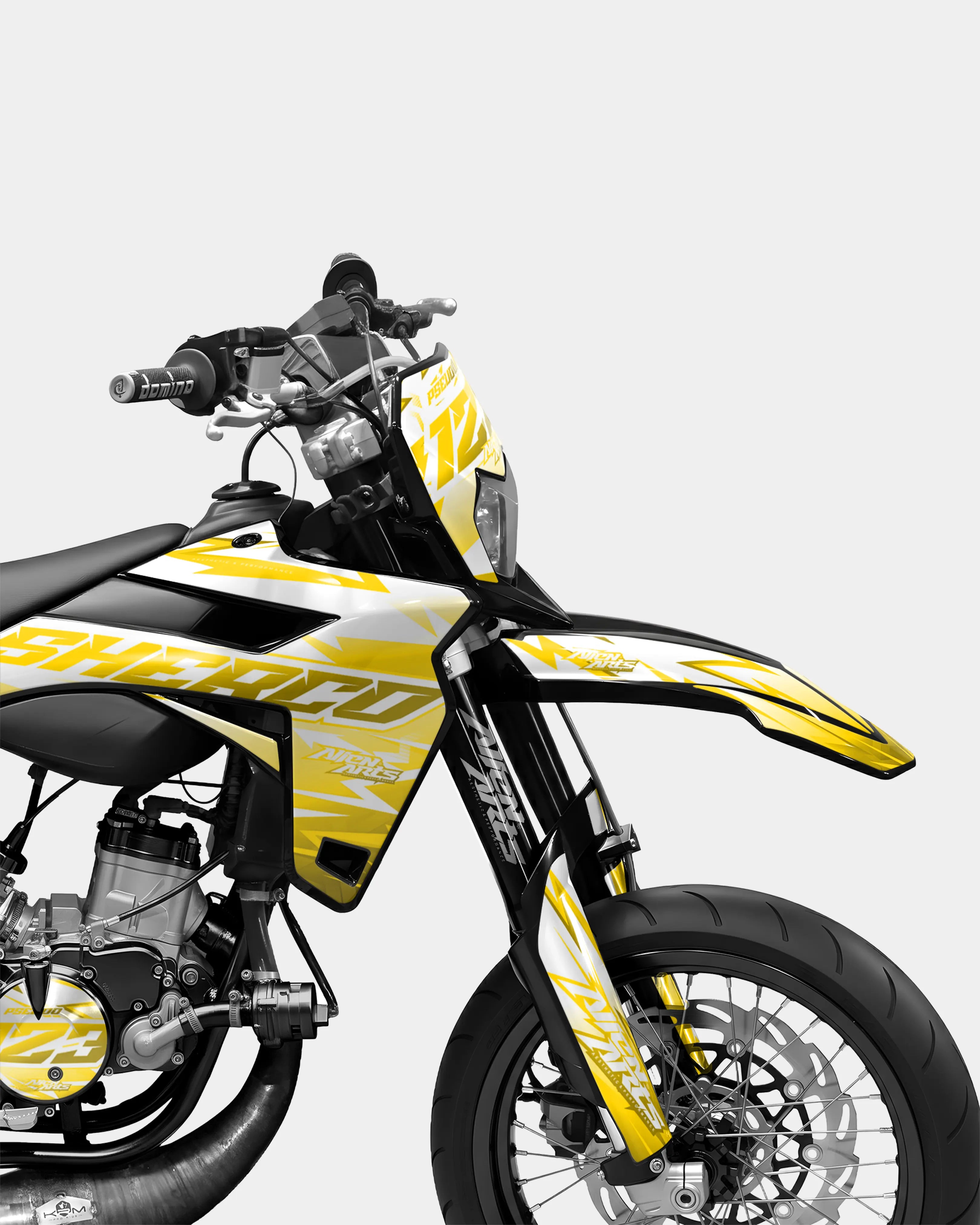 CALYPSO - Kit deco SHERCO 50cc - Jaune foncé