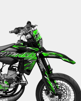 CIEL - Kit deco SHERCO 50cc - Vert — vue 3