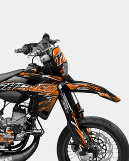 CIEL - Kit deco SHERCO 50cc - Orange — vue 3
