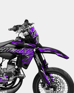 CIEL - Kit deco SHERCO 50cc - Violet — vue 3