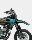 ECLAT - Dekorationsset SHERCO 50cc - Blau