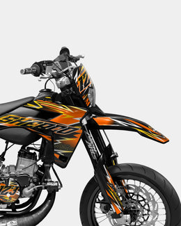 ECLAT - Kit deco SHERCO 50cc - Orange — vue 3