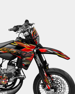 ECLAT - Kit deco SHERCO 50cc - Rouge — vue 3