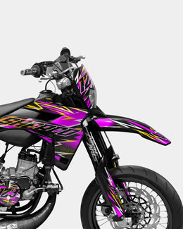 ECLAT - Kit deco SHERCO 50cc - Rose — vue 3
