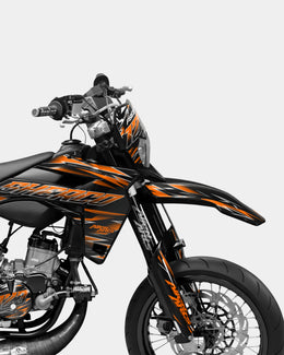 ELARA - Kit deco SHERCO 50cc - Orange — vue 3
