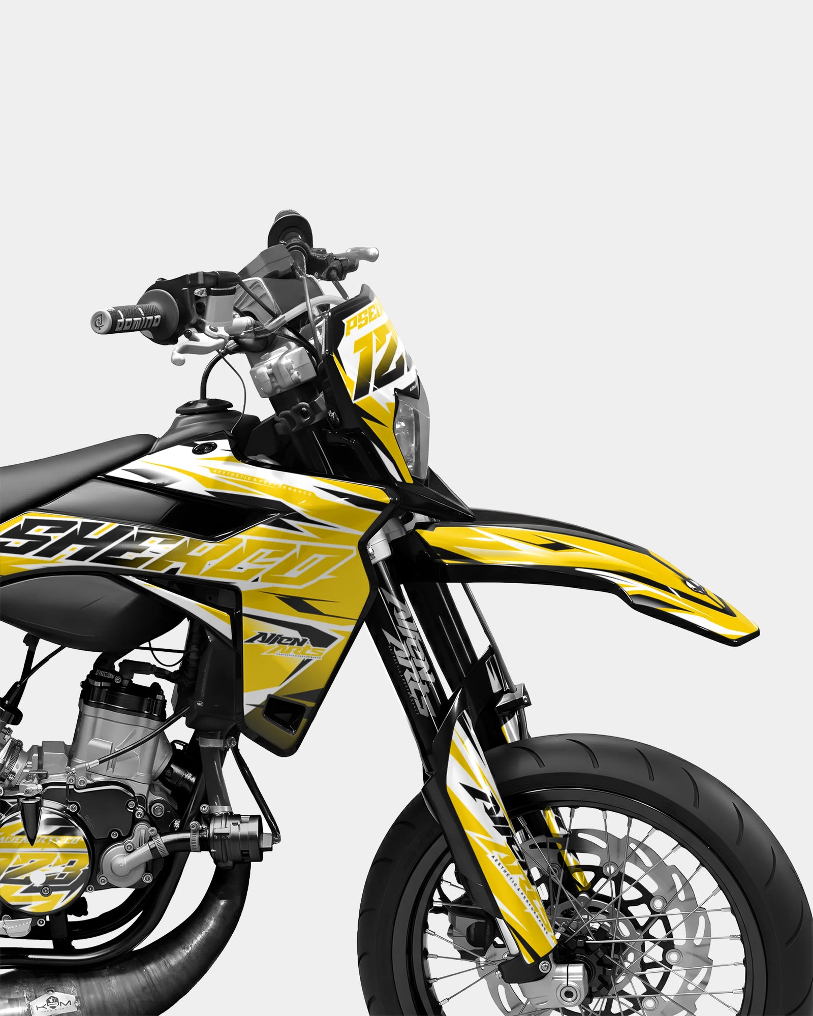FABLE - Kit decorativo SHERCO 50cc - Amarillo oscuro