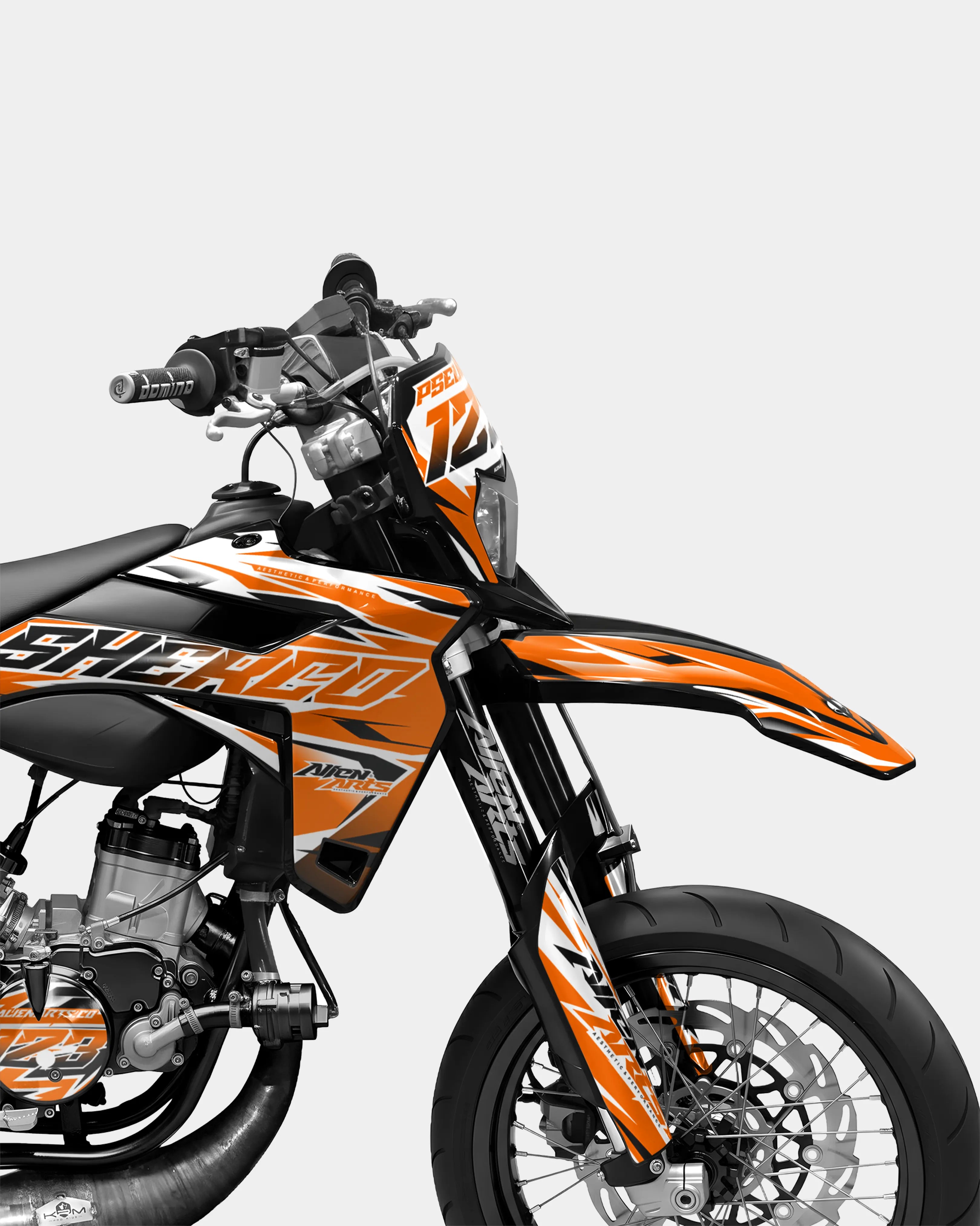 FABLE - Kit deco SHERCO 50cc - Orange