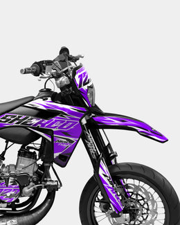 FABLE - Kit deco SHERCO 50cc - Violet — vue 3