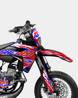 FABLE - Kit deco SHERCO 50cc - Rouge Bleu — vue 3
