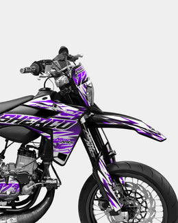 FIKA - Kit deco SHERCO 50cc - Violet — vue 3