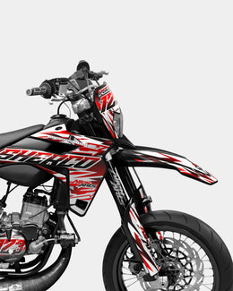 FIKA - Kit deco SHERCO 50cc - Rouge — vue 3