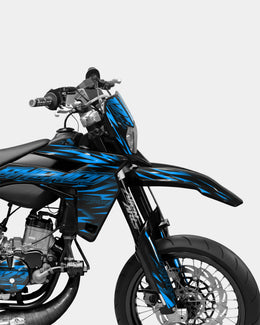 LIEN- Kit deco SHERCO 50cc - Bleu — vue 3