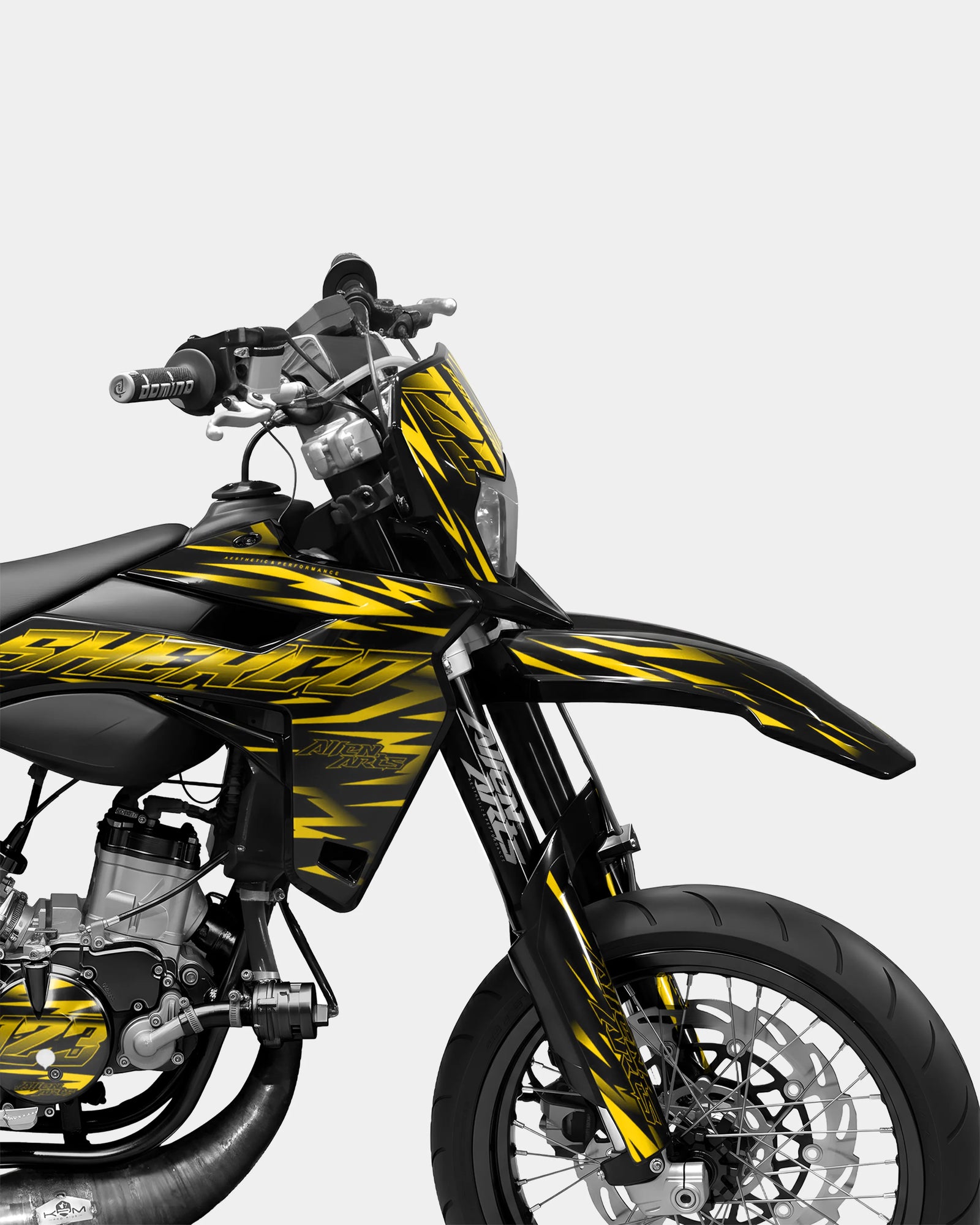 LIEN- Kit deco SHERCO 50cc - Jaune foncé