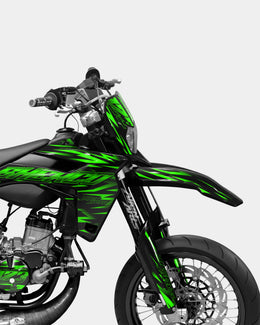 LIEN- Kit deco SHERCO 50cc - Vert — vue 3
