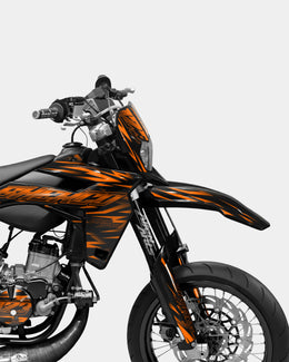 LIEN- Kit deco SHERCO 50cc - Orange — vue 3