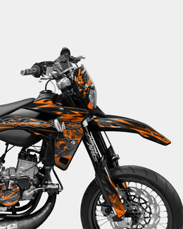 LISSE- Kit deco SHERCO 50cc - Orange — vue 3
