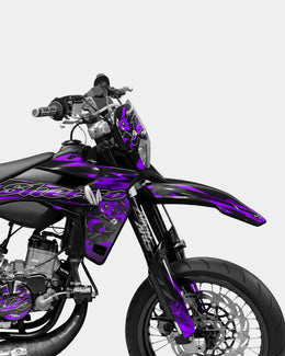 LISSE- Kit deco SHERCO 50cc - Violet — vue 3