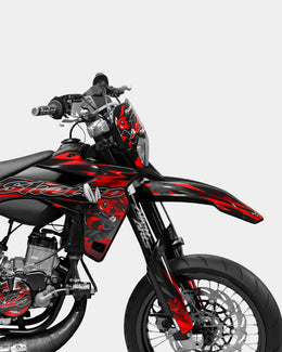 LISSE- Kit deco SHERCO 50cc - Rouge — vue 3
