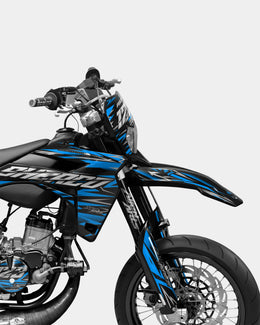 LUEUR- Kit deco SHERCO 50cc - Bleu — vue 3