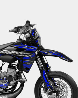 LUEUR- Kit deco SHERCO 50cc - Bleu foncé — vue 3