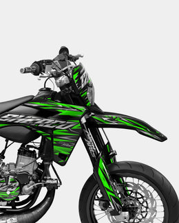 LUEUR- Kit deco SHERCO 50cc - Vert — vue 3