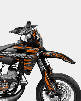 LUEUR- Kit deco SHERCO 50cc - Orange — vue 3
