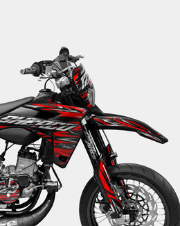 LUEUR- Kit deco SHERCO 50cc - Rouge — vue 3