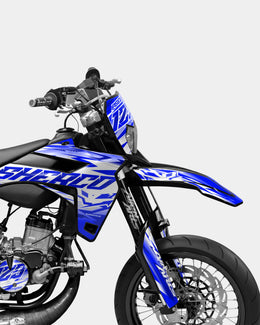 LUNIOR- Kit deco SHERCO 50cc - Bleu foncé — vue 3