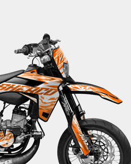 LUNIOR- Kit deco SHERCO 50cc - Orange — vue 3