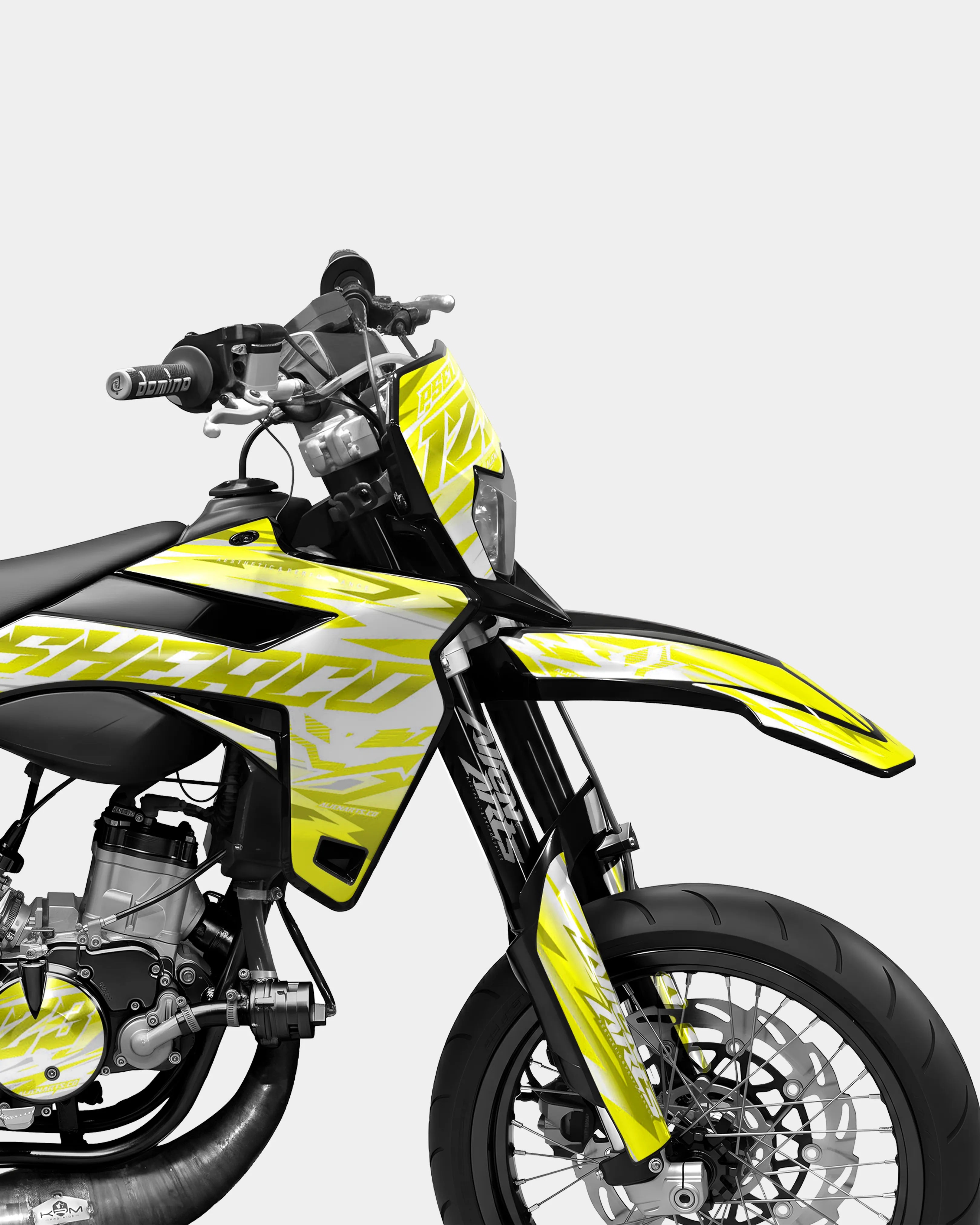 LUNIOR- Dekorationsset SHERCO 50cc - Gelb